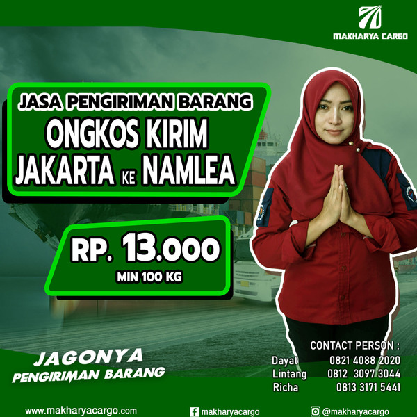 Ongkos Kirim Jakarta Namlea