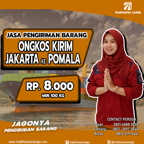 Ongkos Kirim Jakarta Pomala