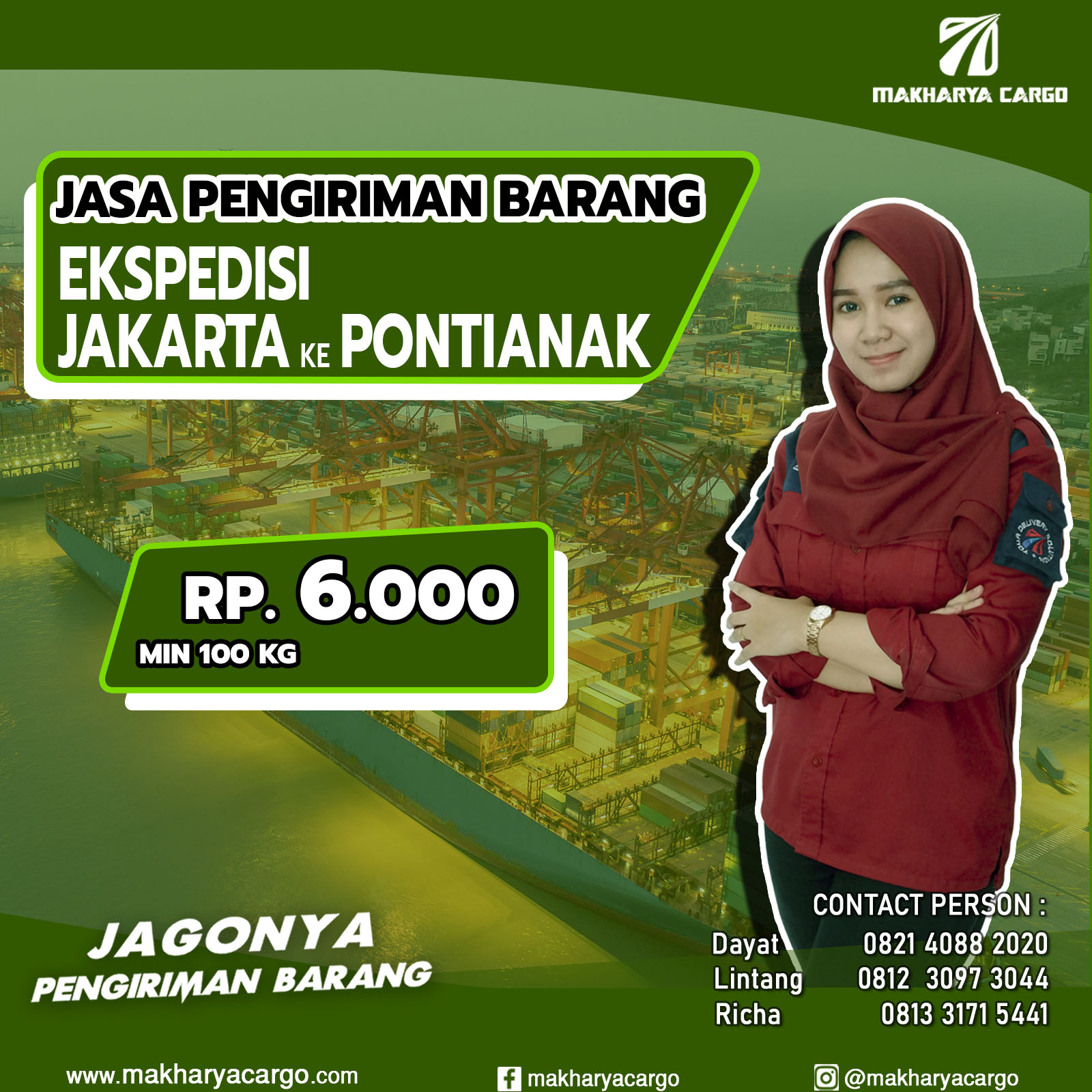 Ekspedisi Jakarta Pontianak Ongkir Rp 6000 Termurah Ekspedisi Jakarta Pontianak