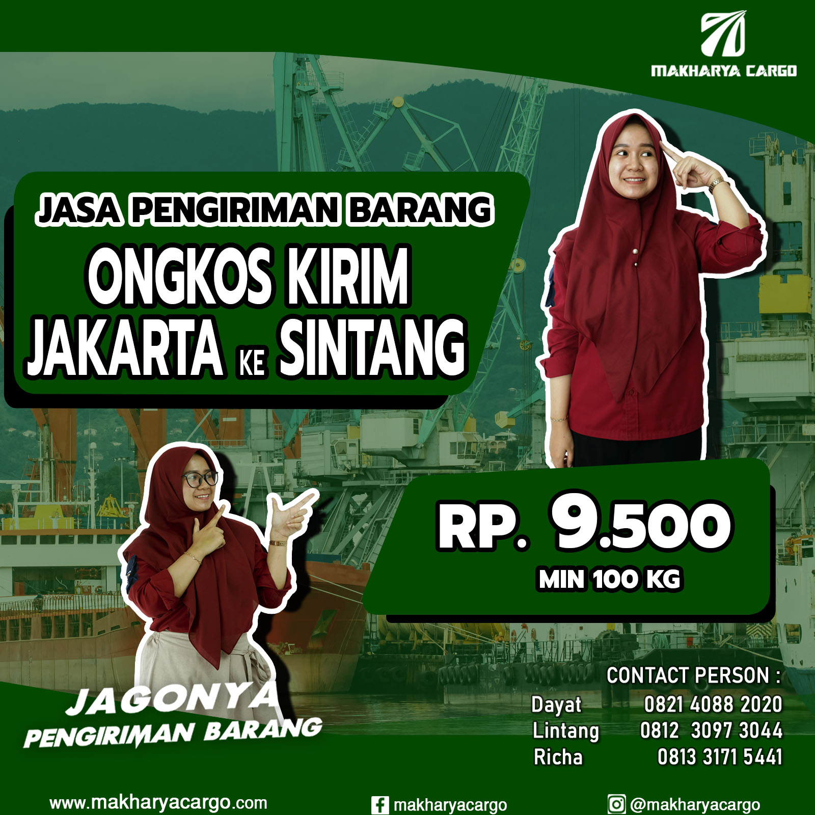 Ongkos Kirim Jakarta Sintang