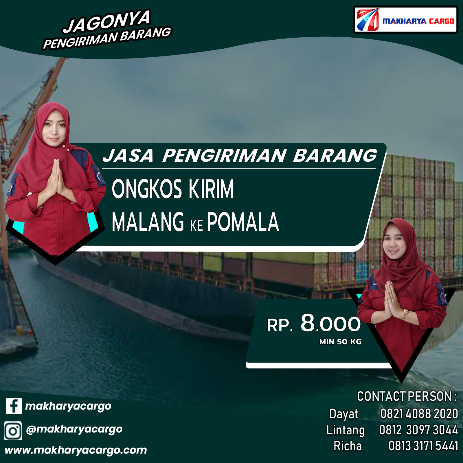 Ongkos Kirim Malang Pomala