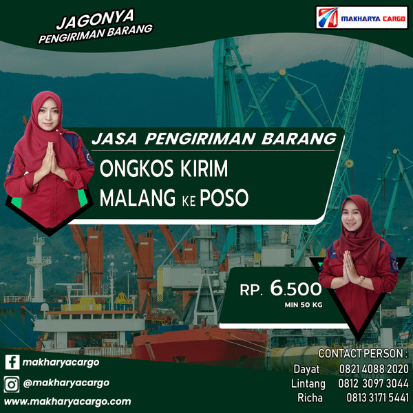Ongkos Kirim Malang Poso
