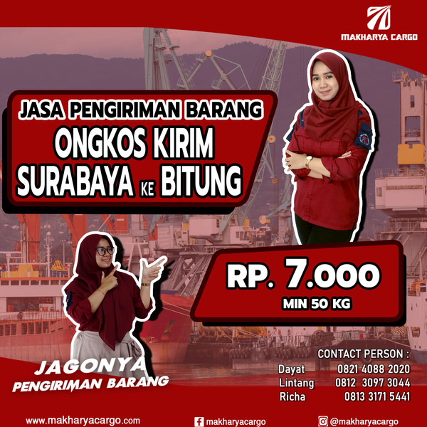Ongkos Kirim Surabaya Bitung