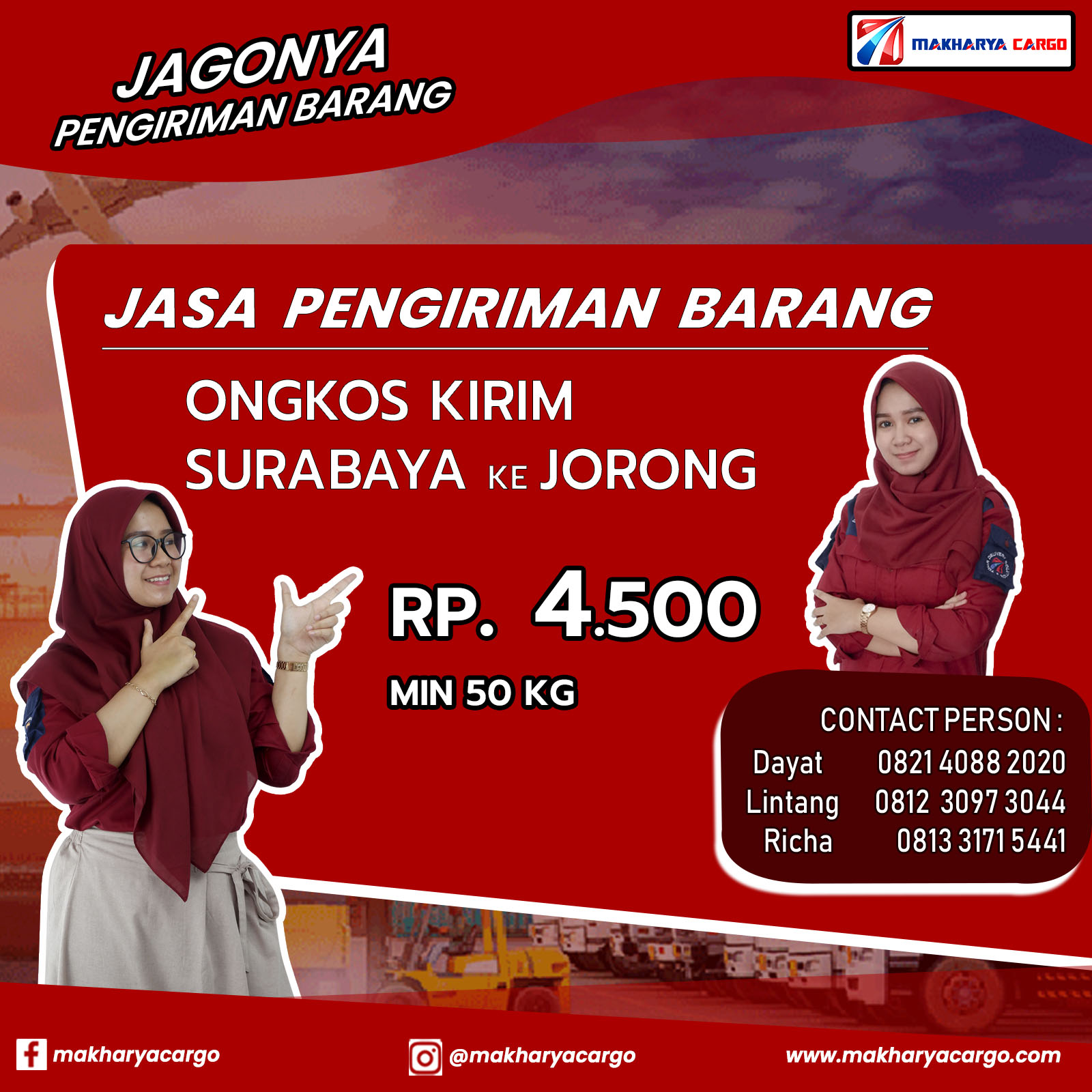 Ongkos Kirim Surabaya Jorong