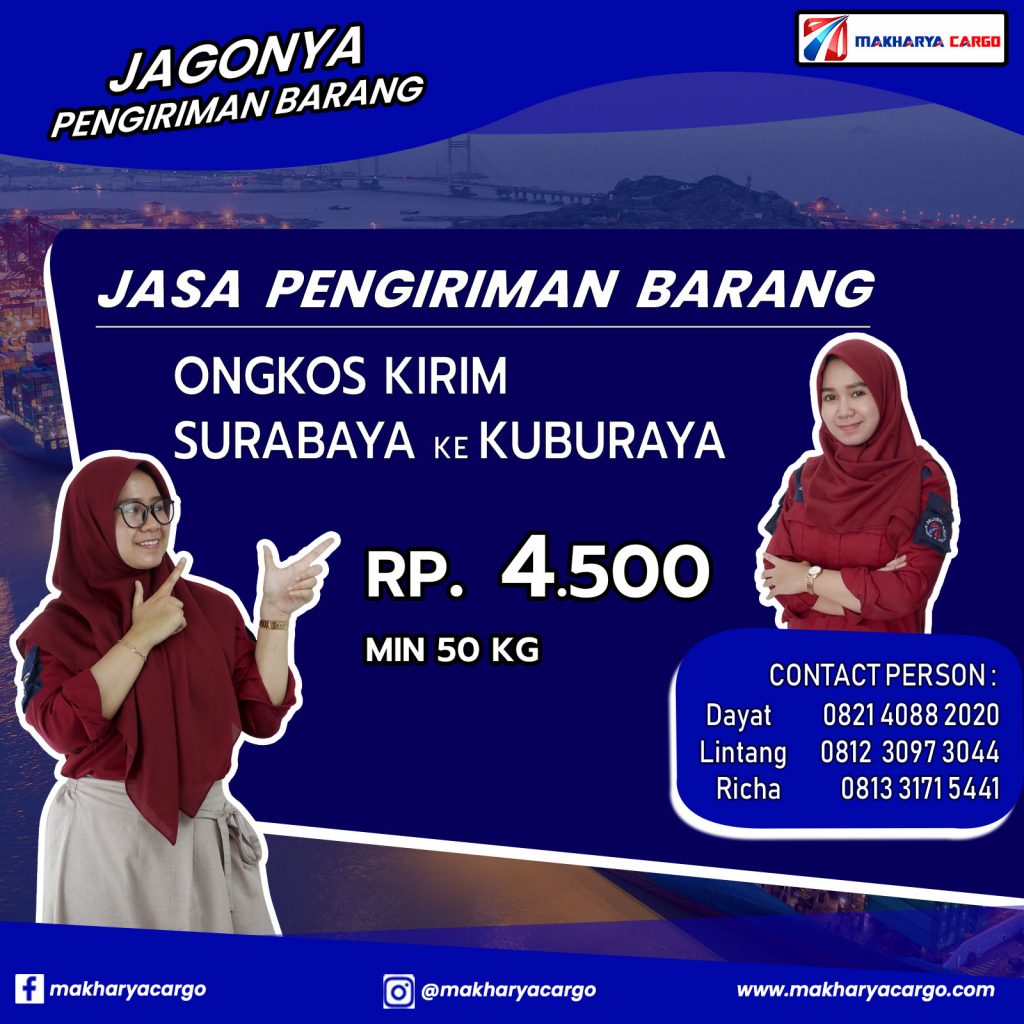 Ongkos Kirim Surabaya Kuburaya