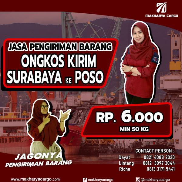 Ongkos Kirim Surabaya Poso