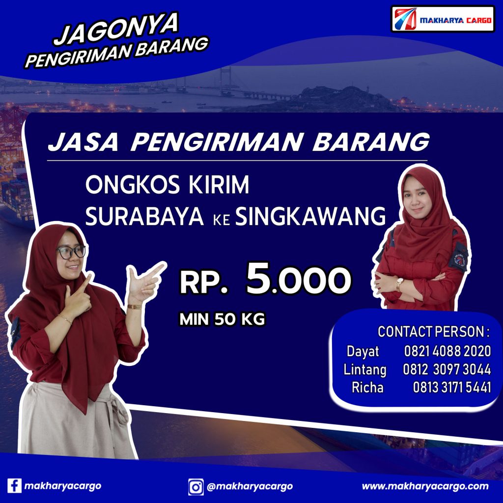 Ongkos Kirim Surabaya Singkawang