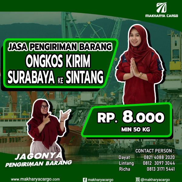 Ongkos Kirim Surabaya Sintang