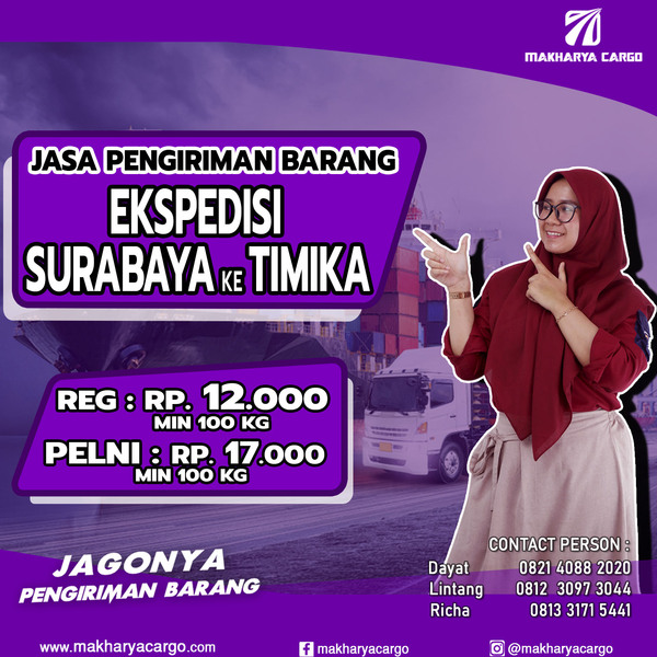 Ekspedisi Surabaya Timika