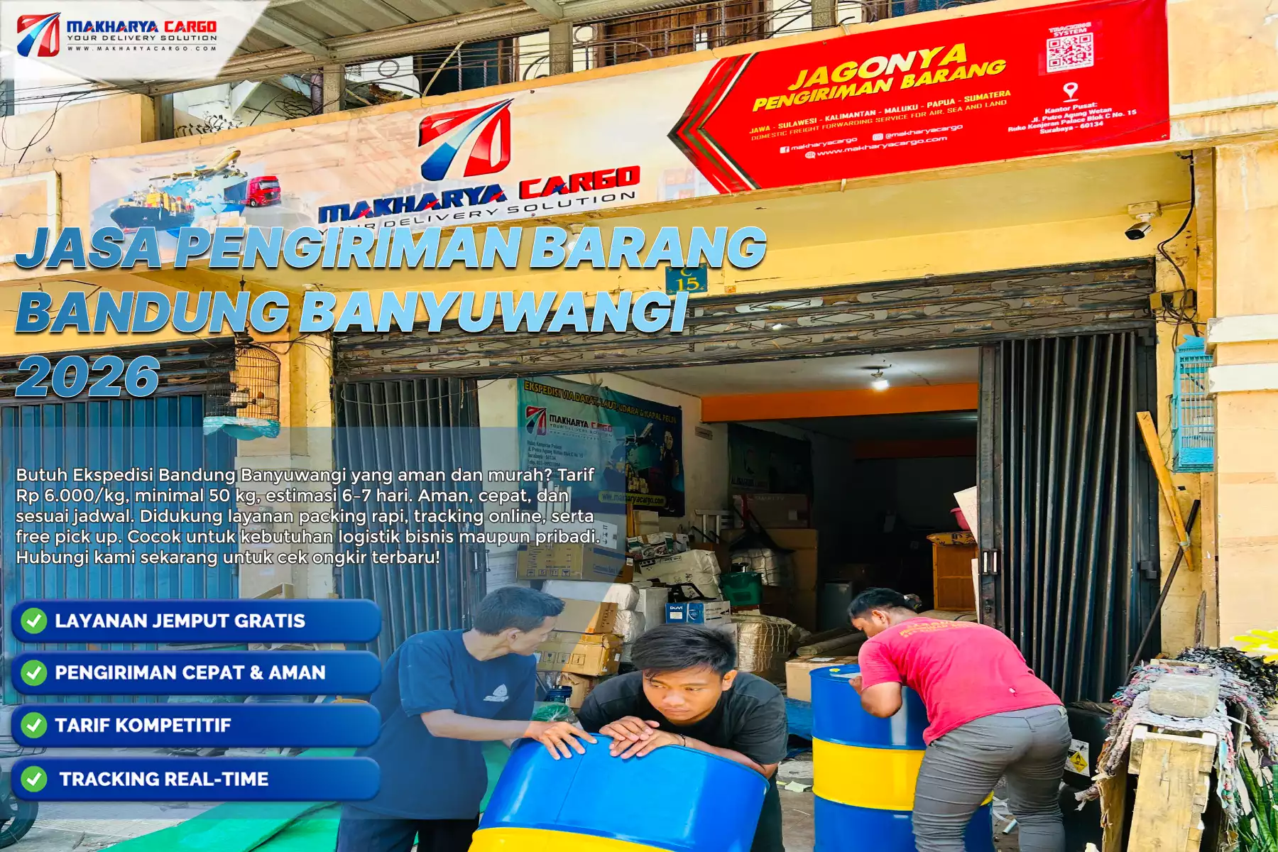 Jasa Pengiriman Barang Bandung Banyuwangi