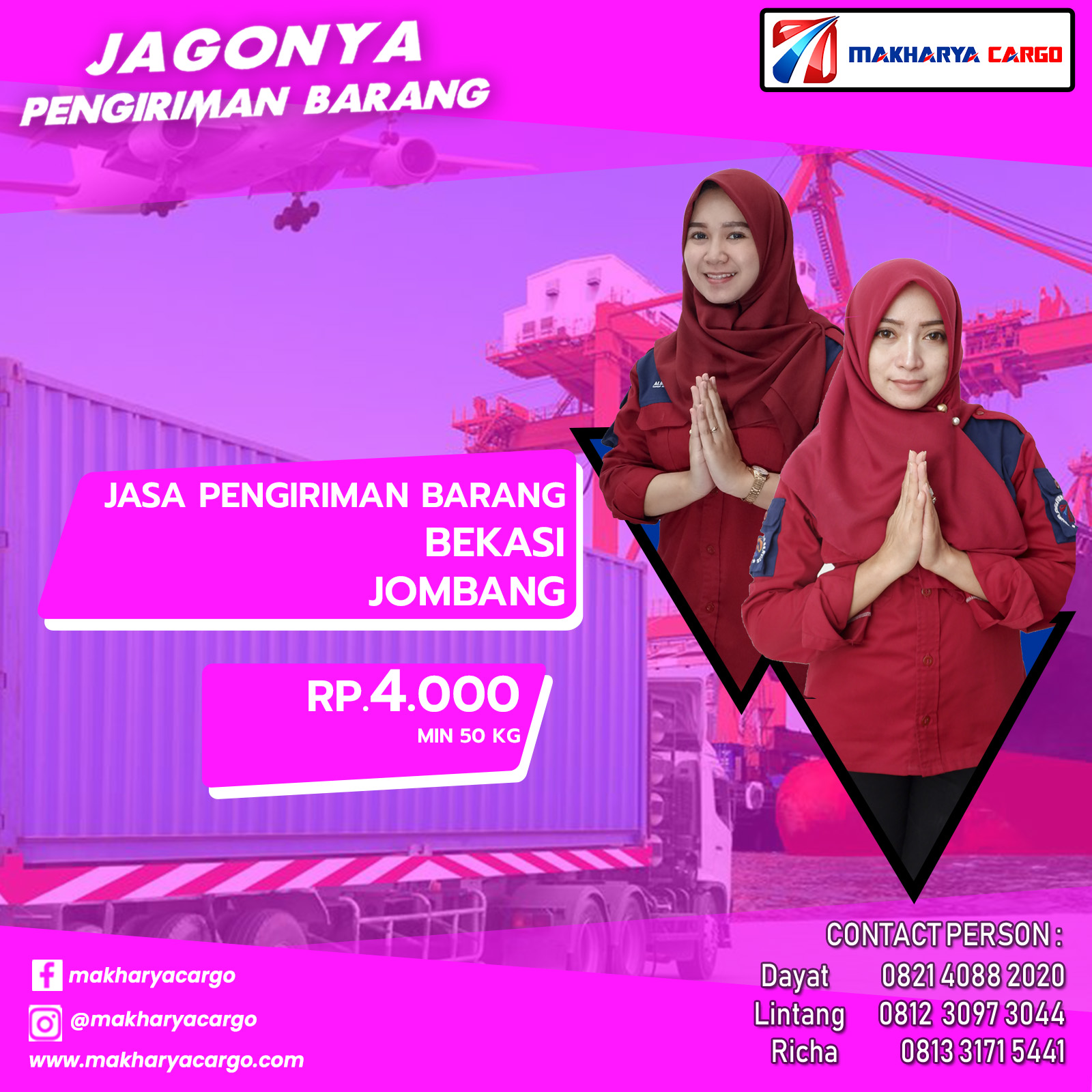 Jasa Pengiriman barang Bekasi Jombang 