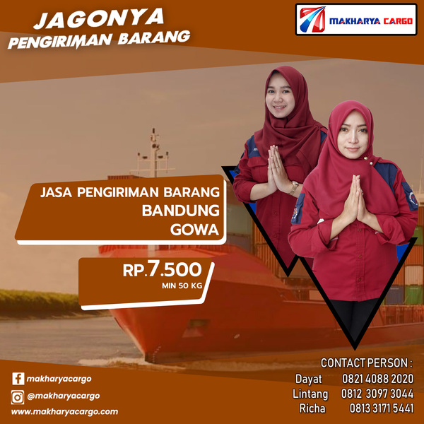 Jasa Pengiriman Barang Bandung Gowa