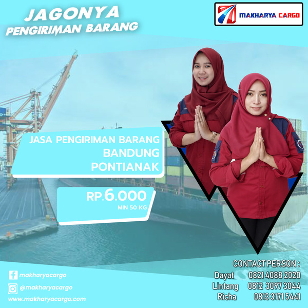 Jasa Pengiriman Barang Bandung Pontianak