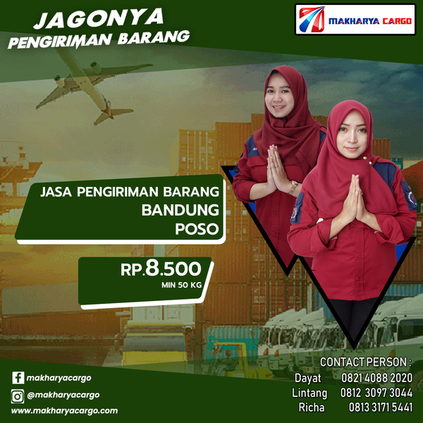 Jasa Pengiriman Barang Bandung Poso