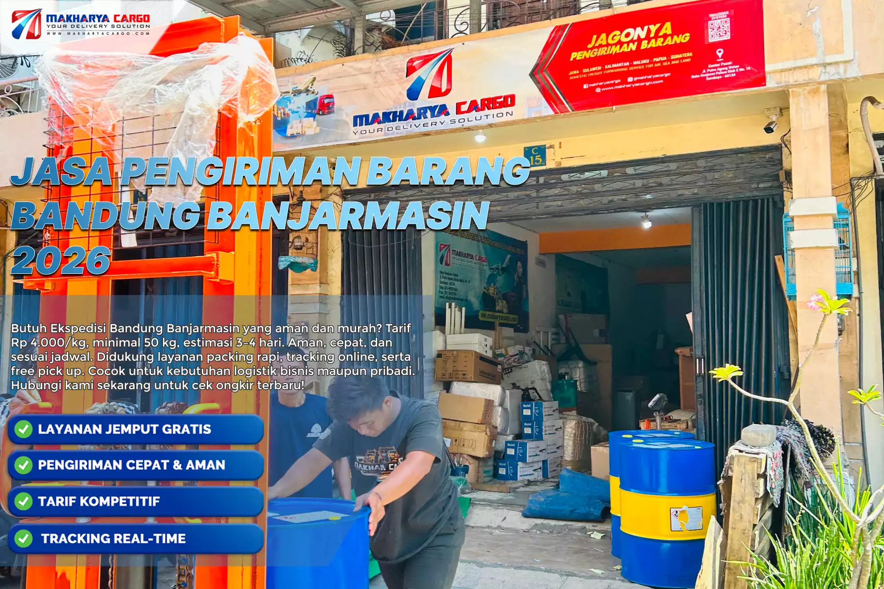 Jasa Pengiriman Barang Bandung Banjarmasin