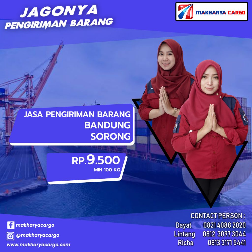 Jasa Pengiriman Barang Bandung Sorong