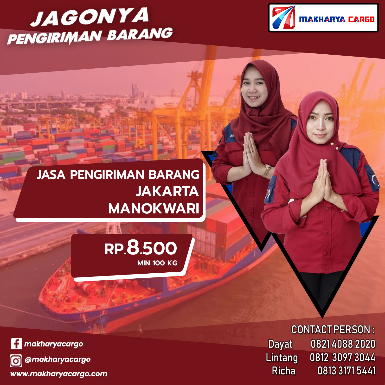 Jasa Pengiriman Barang Jakarta Manokwari Ongkir Rp 8.500 Jasa Pengiriman Barang Jakarta Manokwari