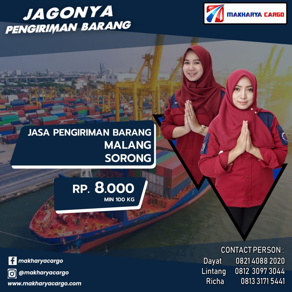 Jasa Pengiriman Barang Malang Sorong