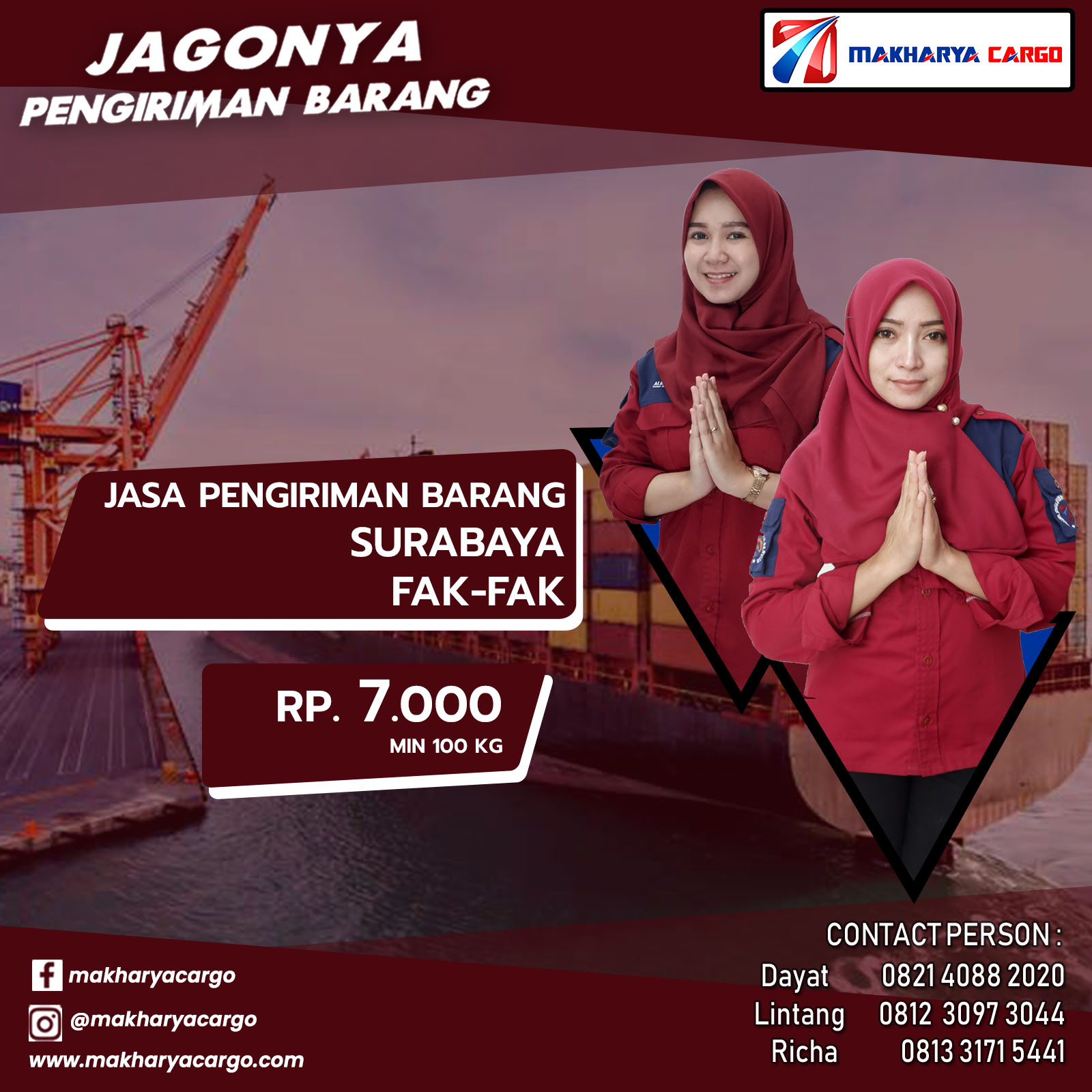 Jasa Pengiriman Barang Surabaya Fak-Fak Ongkir Rp 7.000 Jasa Pengiriman Barang Surabaya Fak-Fak
