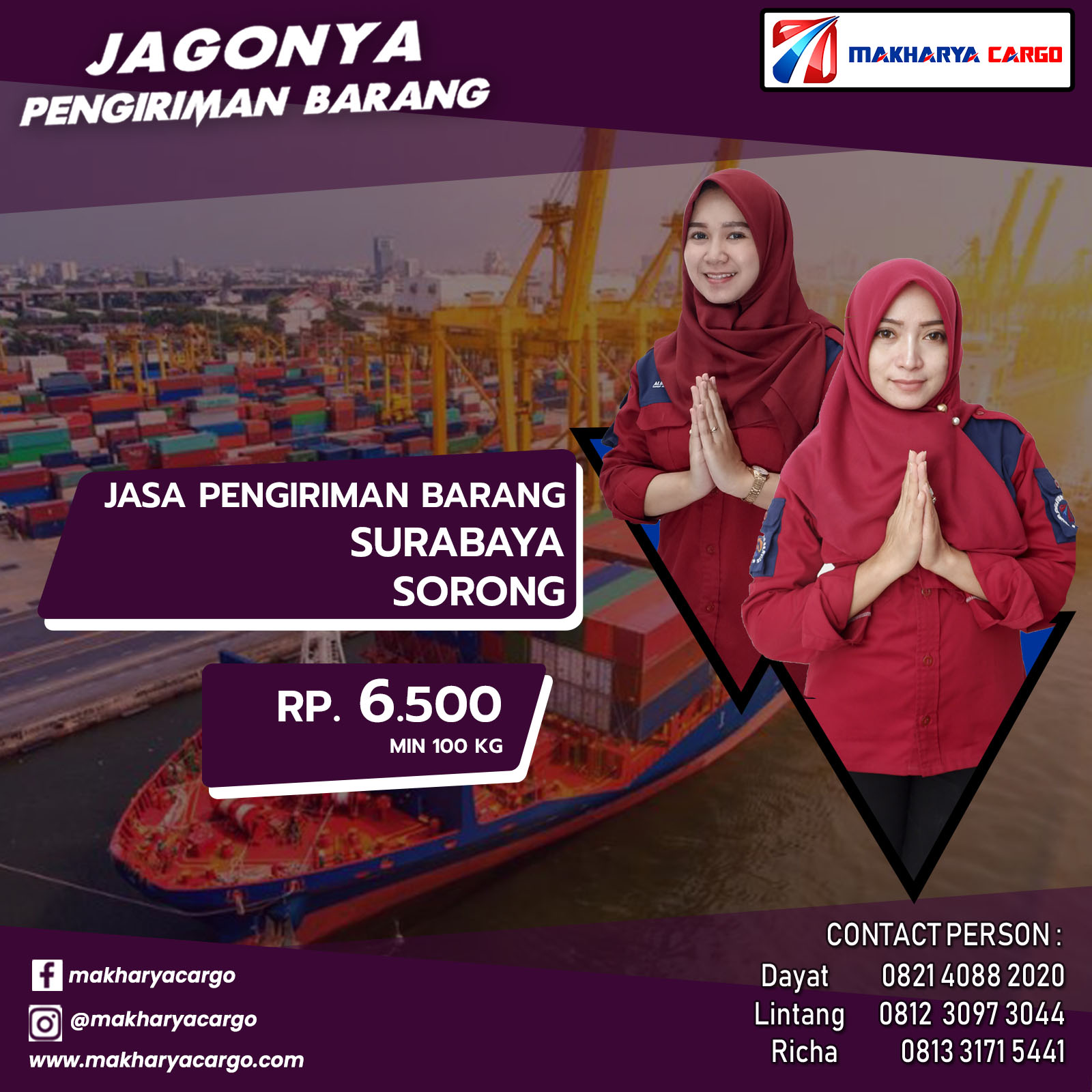 Jasa Pengiriman Barang Surabaya Sorong Ongkir Rp 6.500 Jasa Pengiriman Barang Surabaya Sorong