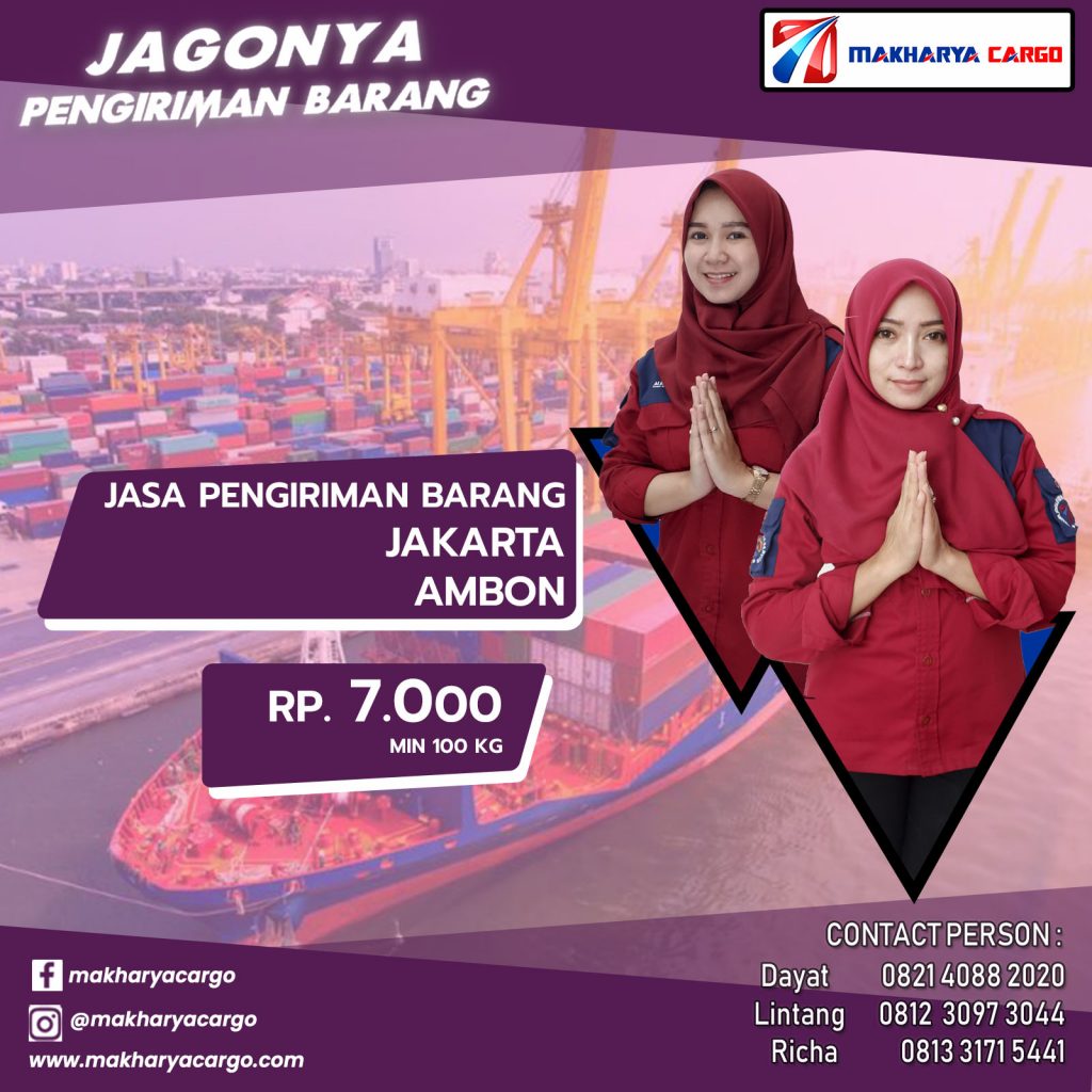 Tarif Ongkos Kirim Jakarta Ambon