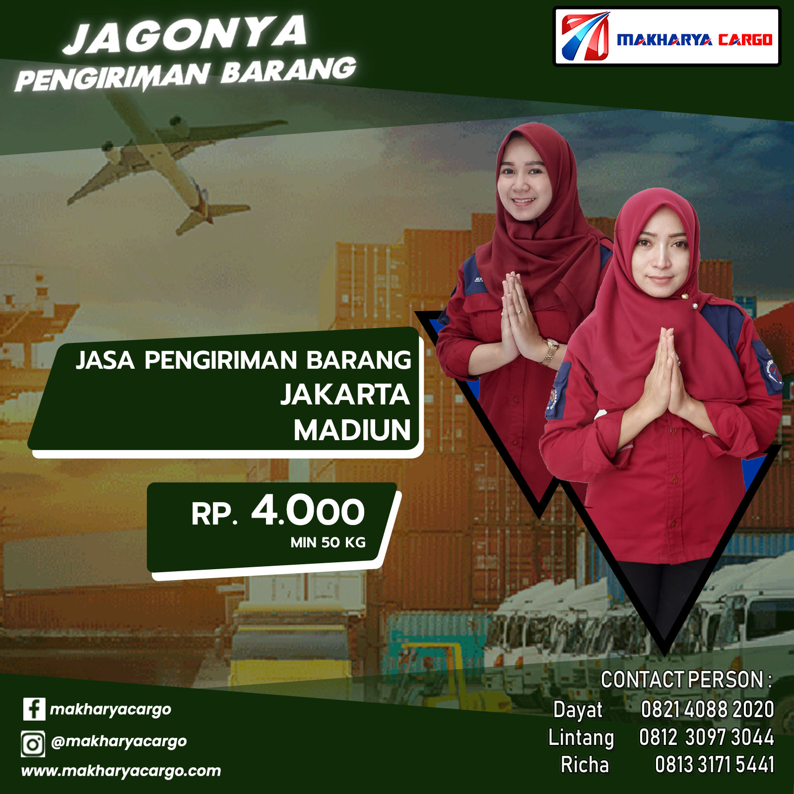 Tarif Ongkos Kirim Jakarta Madiun