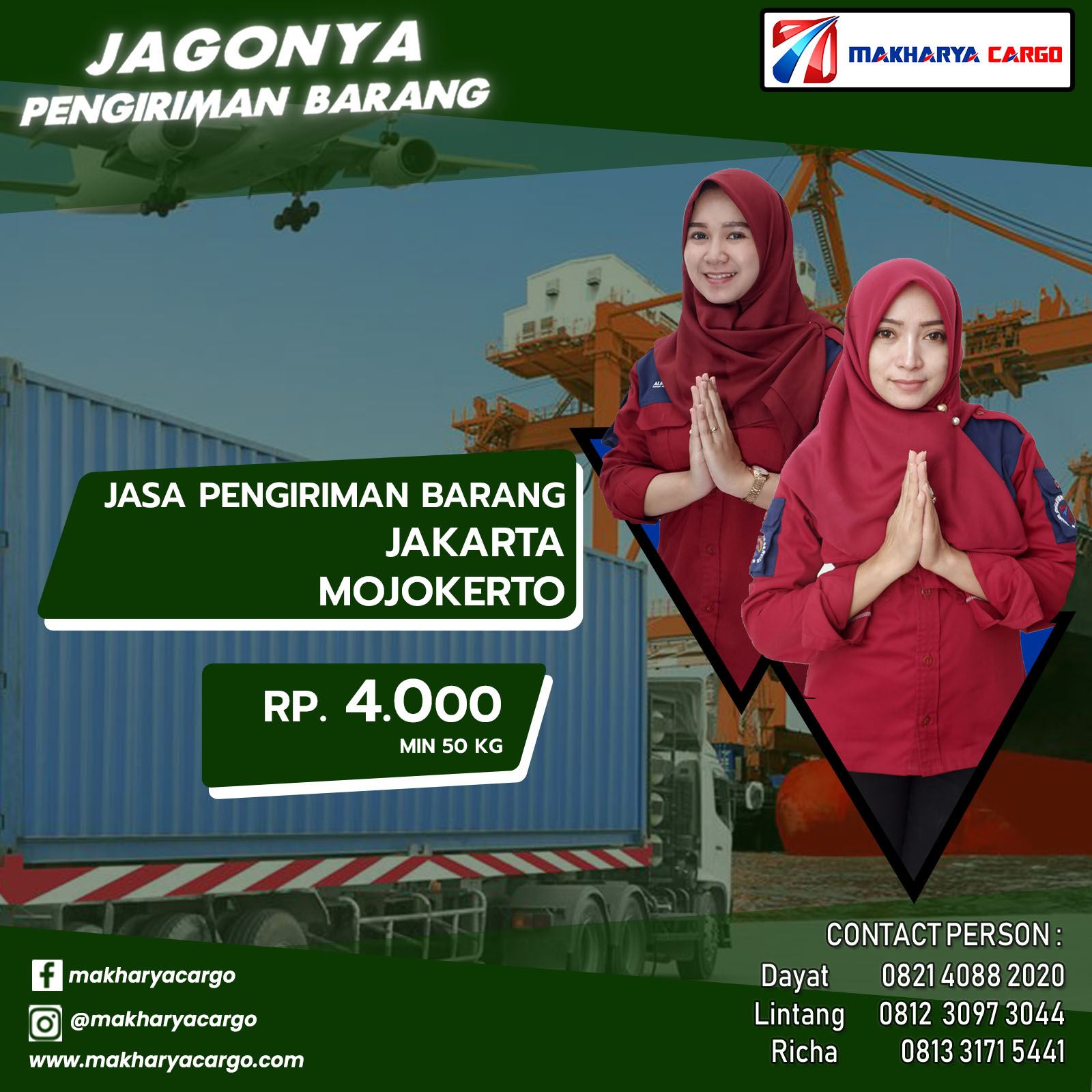 Tarif Ongkos Kirim Jakarta Mojokerto