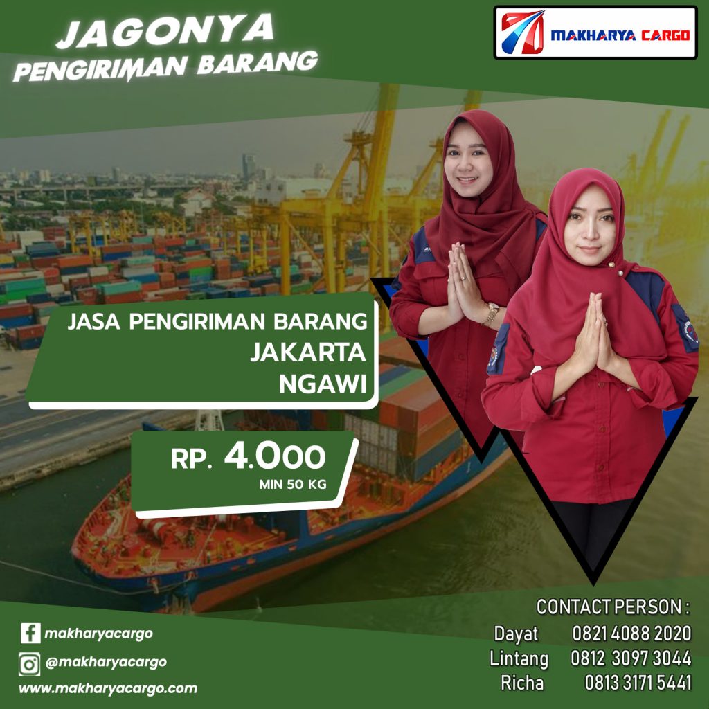 Tarif Ongkos Kirim Jakarta Ngawi