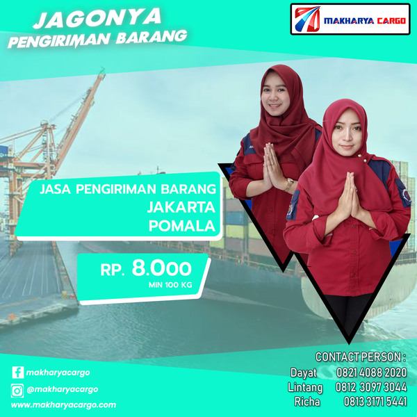 Tarif Ongkos Kirim Jakarta Pomala