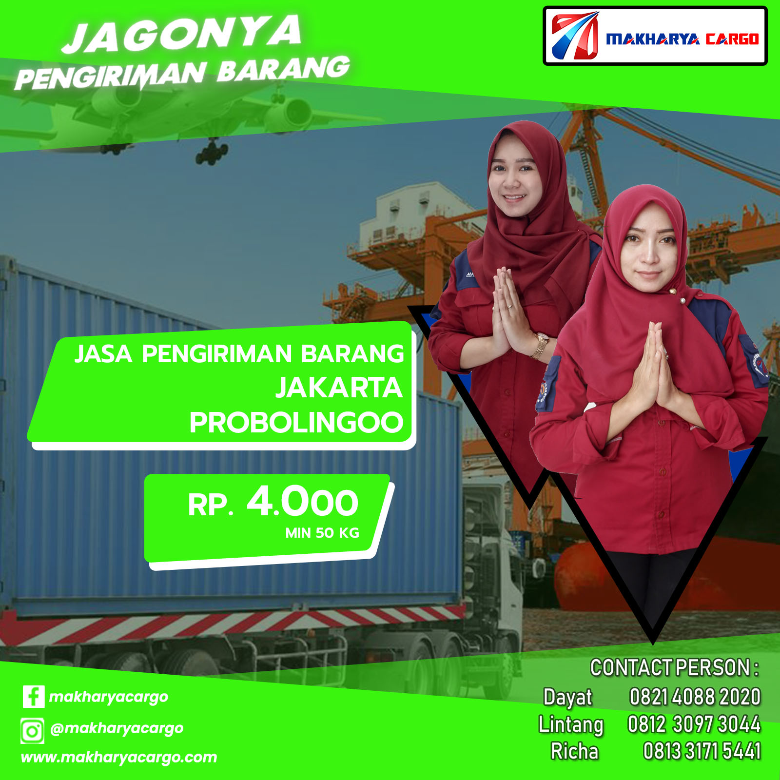 Tarif Ongkos Kirim Jakarta Probolinggo