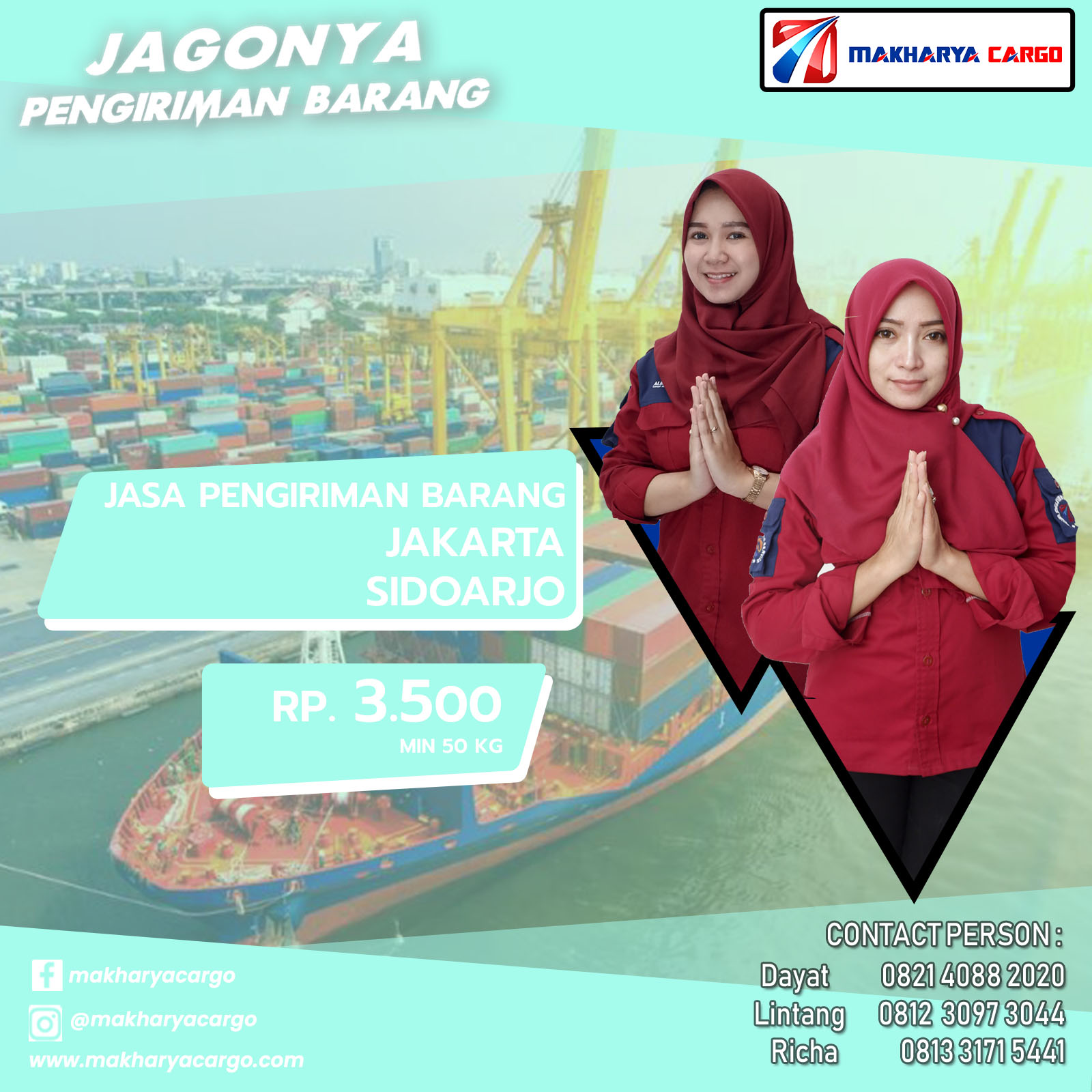 Tarif Ongkos Kirim Jakarta Sidoarjo 