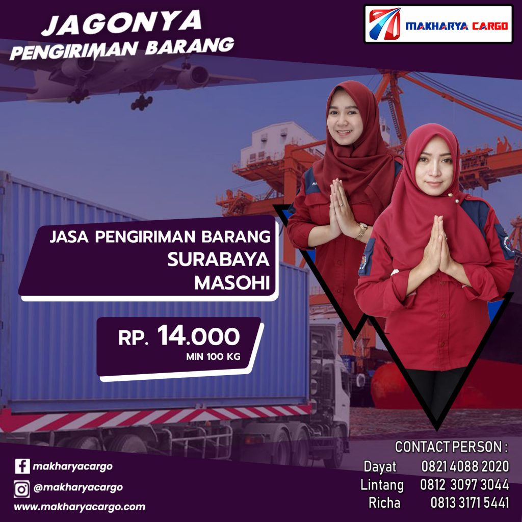 Tarif Ongkos Kirim Surabaya Masohi 