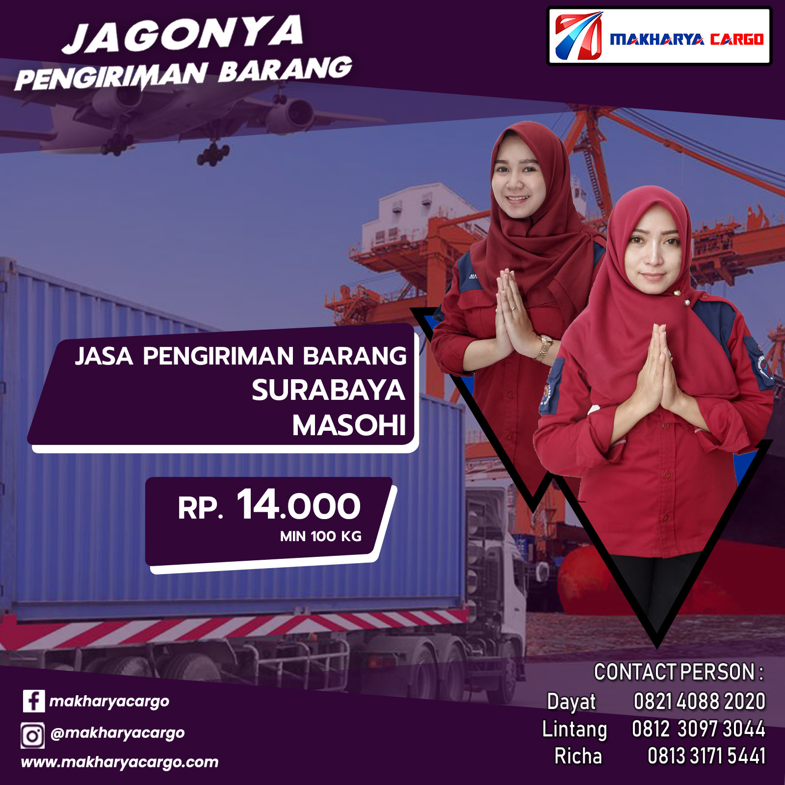  Tarif Ongkos Kirim Surabaya Masohi 