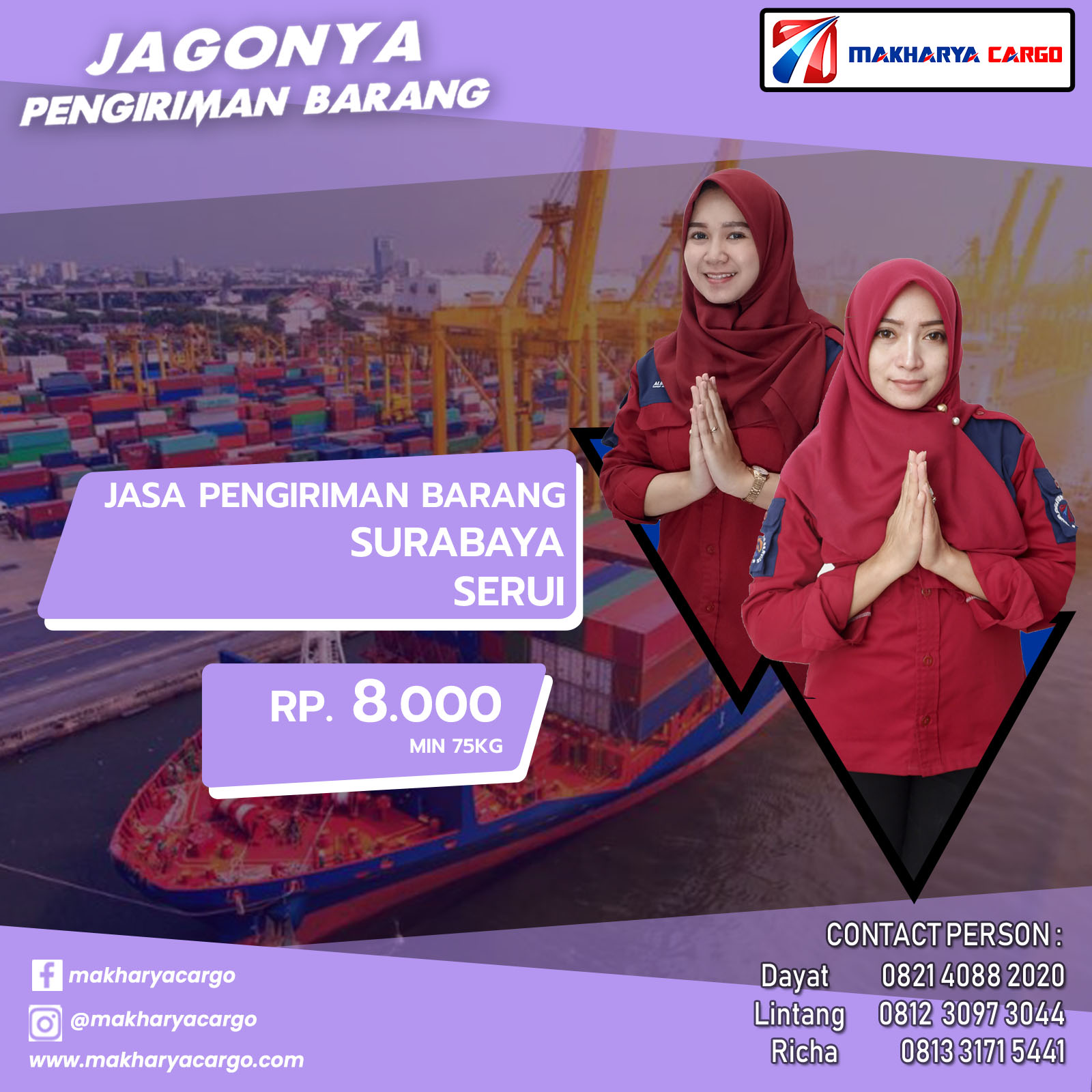 Tarif Ongkos Kirim Surabaya Serui