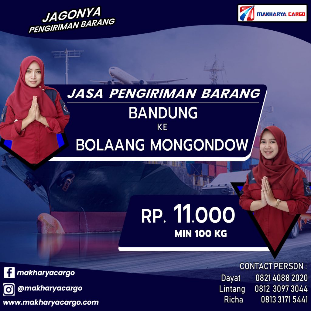 Jasa Pengiriman Barang Bandung Bolaang Mongondow