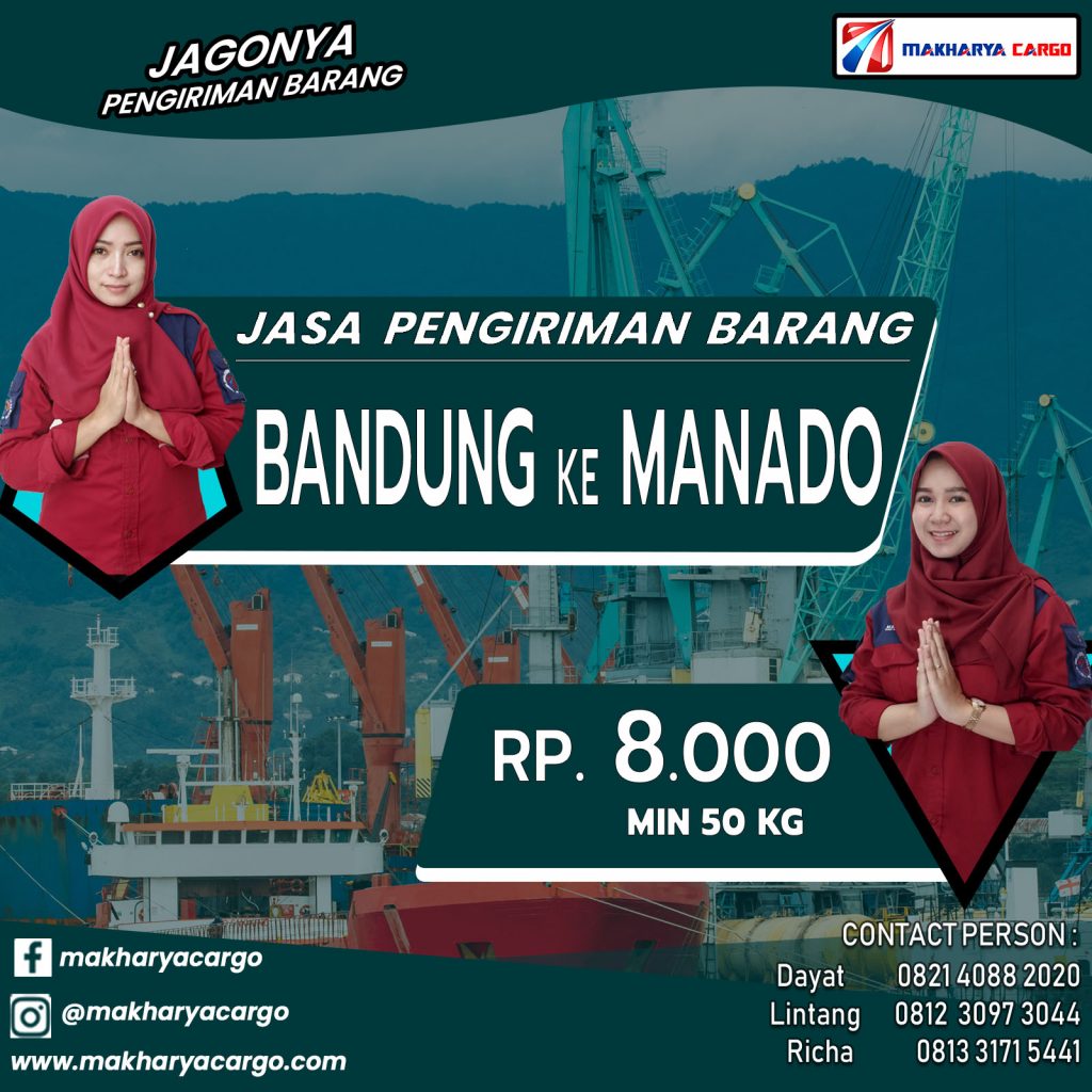 Jasa Pengiriman Barang Bandung Manado