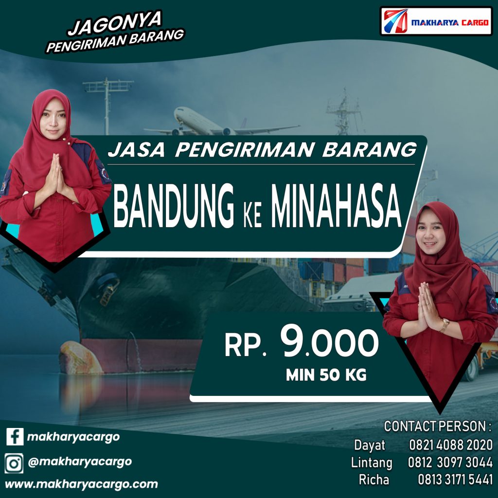 Jasa Pengiriman Barang Bandung Minahasa