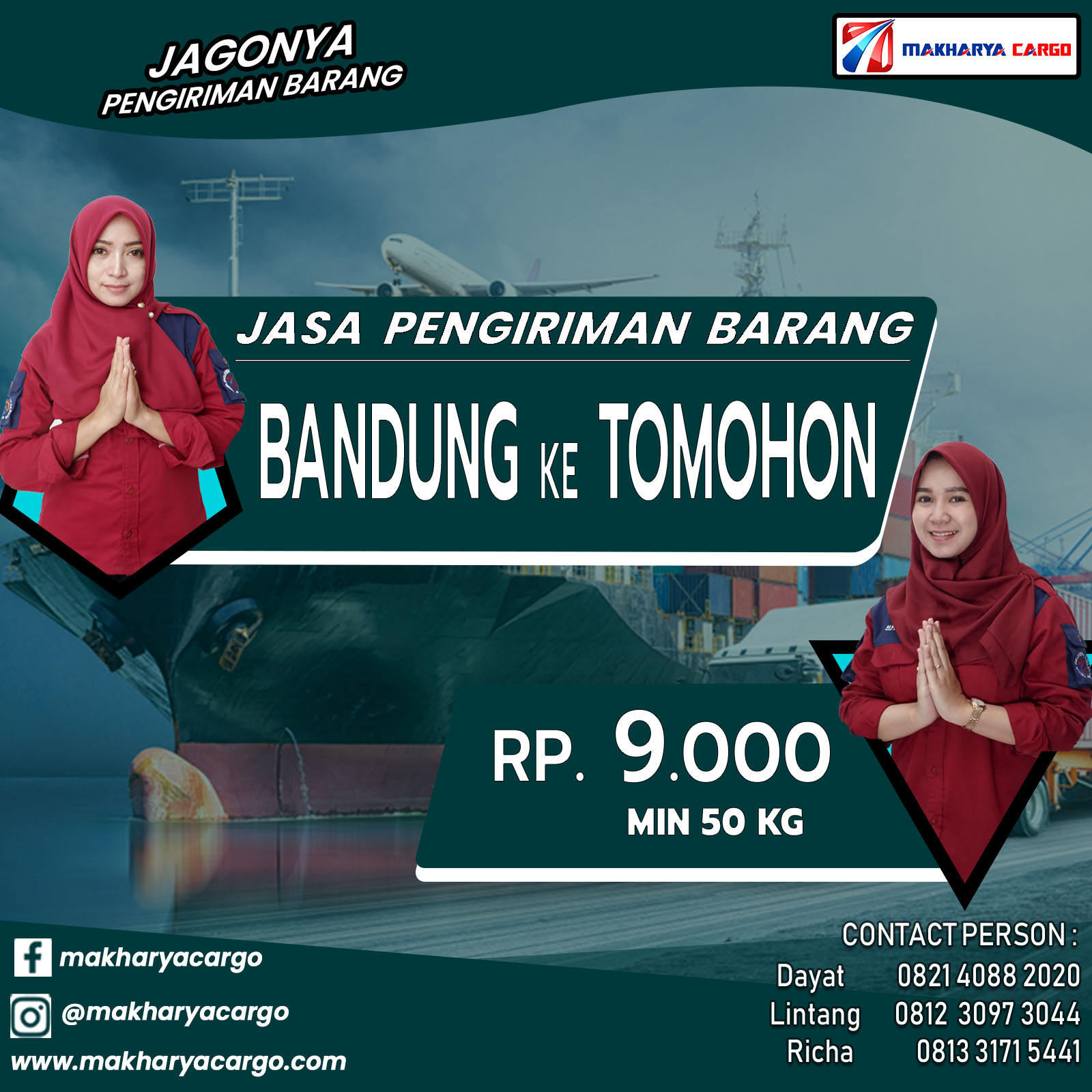 Jasa Pengiriman Barang Bandung Tomohon