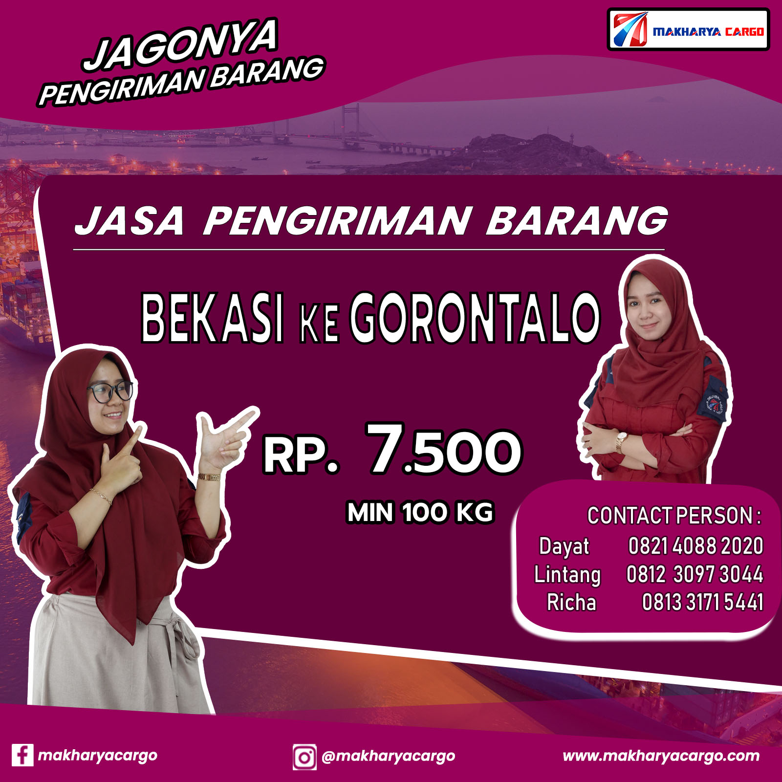 Jasa Pengiriman Barang Bekasi Gorontalo