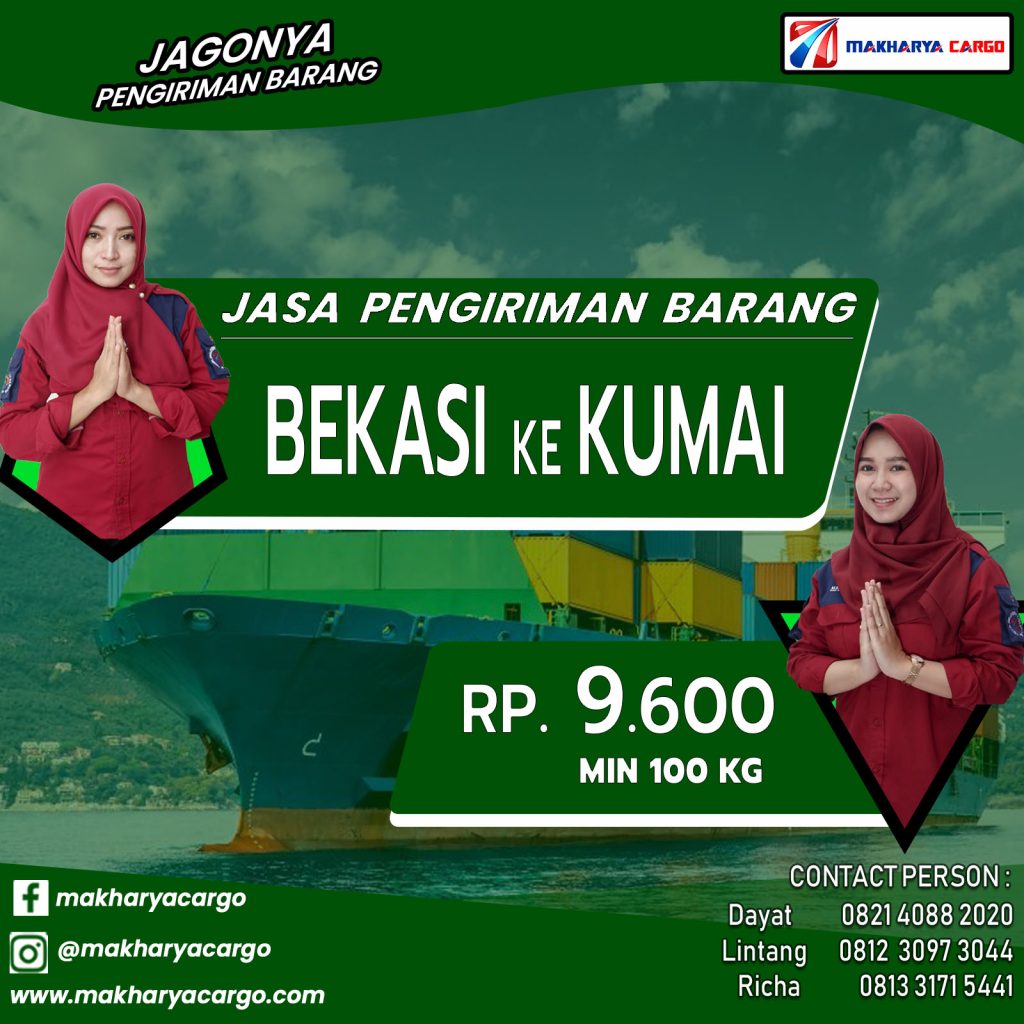 Jasa Pengiriman Barang Bekasi Kumai