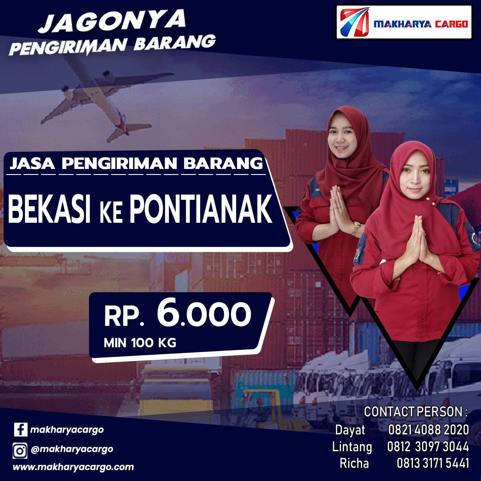 Jasa Pengiriman Barang Bekasi Pontianak