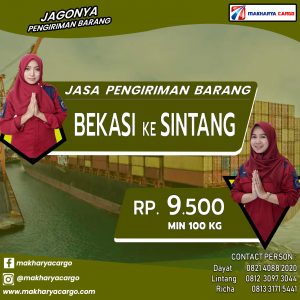 Jasa Pengiriman Barang Bekasi Sintang