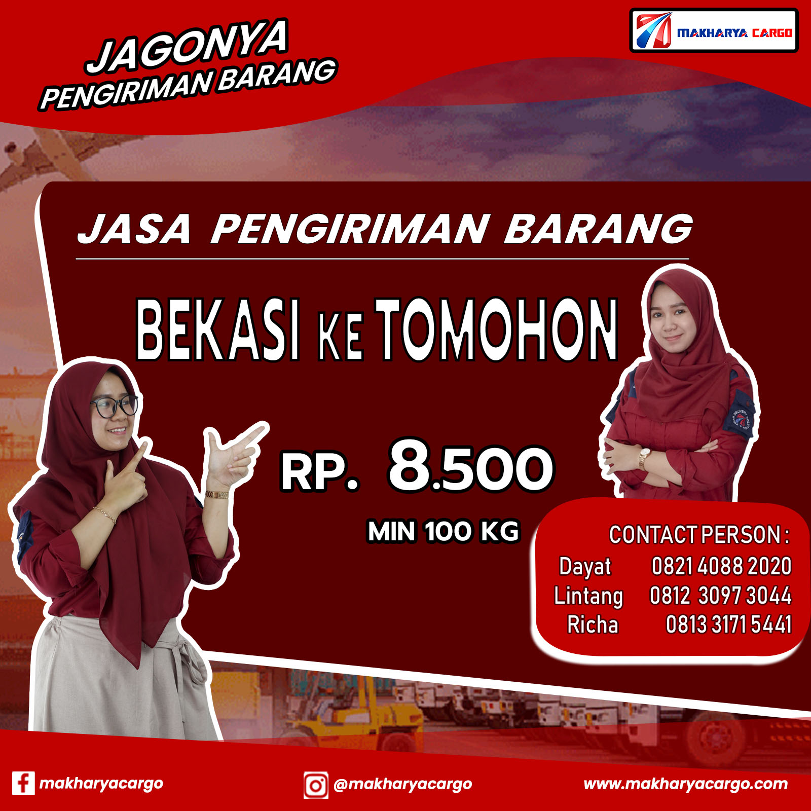 Jasa Pengiriman Barang Bekasi Tomohon