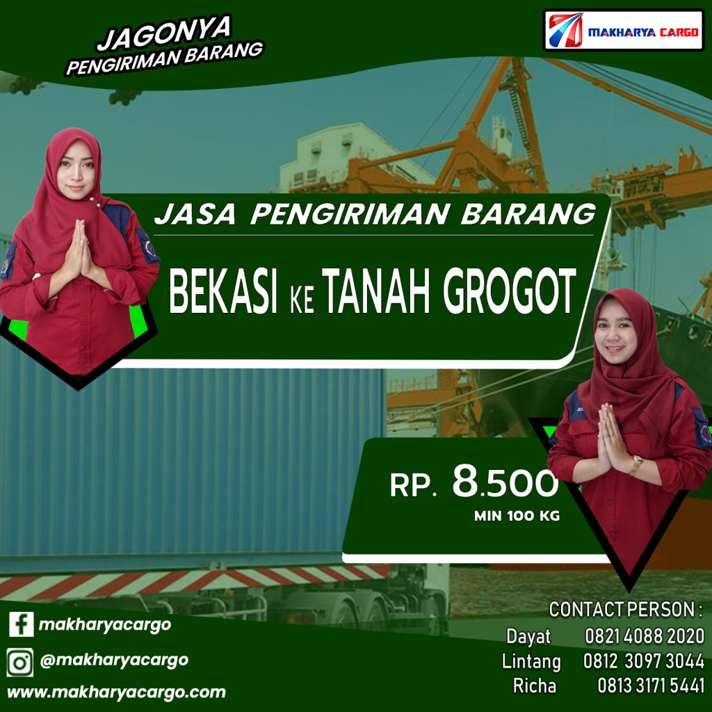 Jasa Pengiriman Barang Bekasi Tanah Grogot