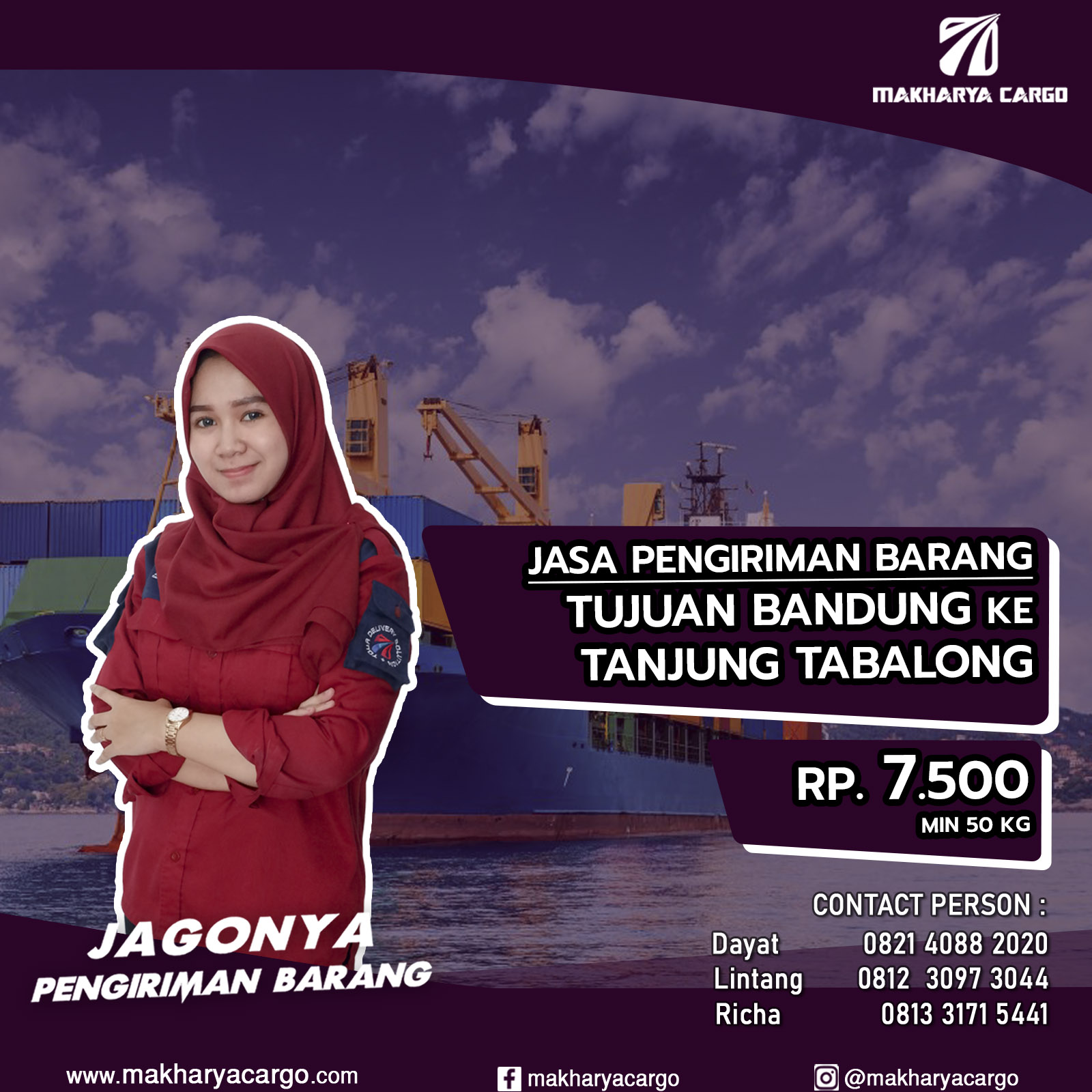 Jasa Pengiriman Bandung Tanjung Tabalong