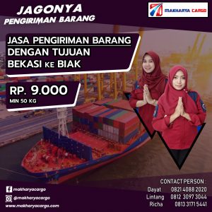 Jasa Pengiriman Barang Bekasi Biak