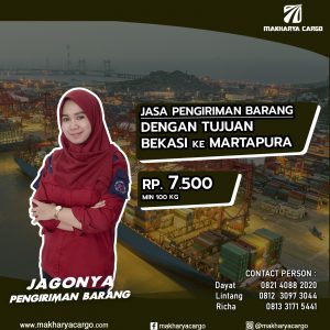 Jasa Pengiriman Barang Bekasi Martapura