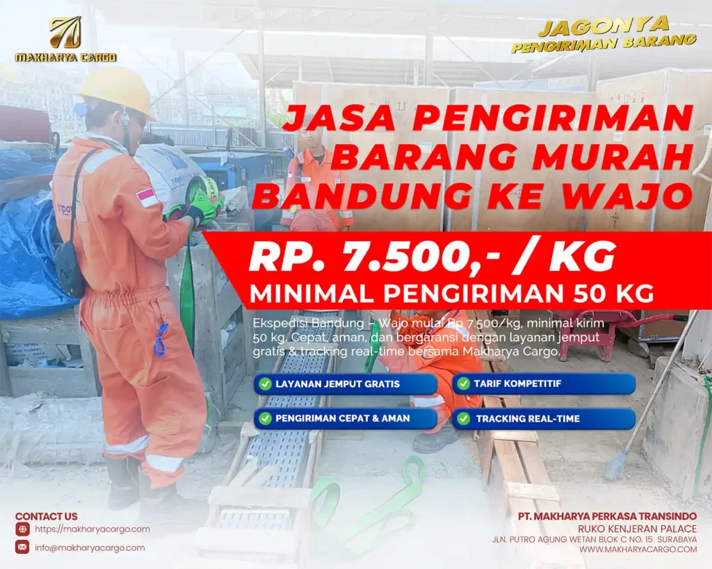 jasa pengiriman barang bandung wajo