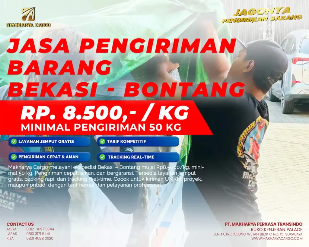 jasa pengiriman barang bekasi bontang termurah 2026
