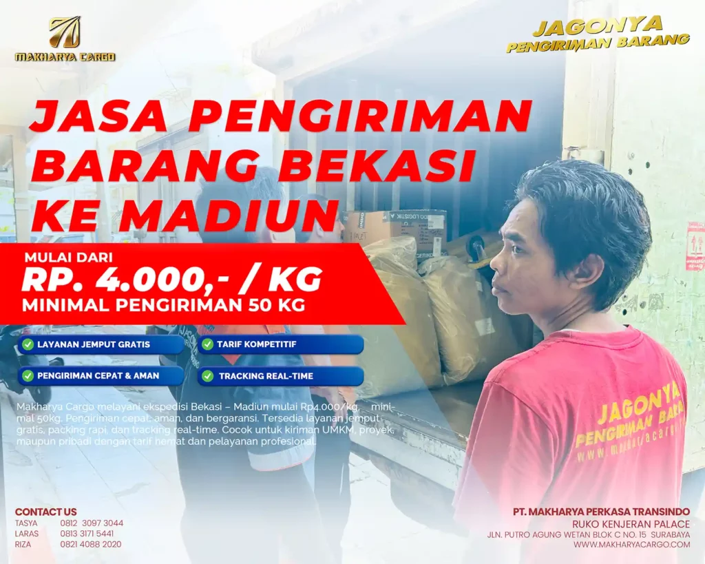 jasa pengiriman barang bekasi madiun tercepat 2026